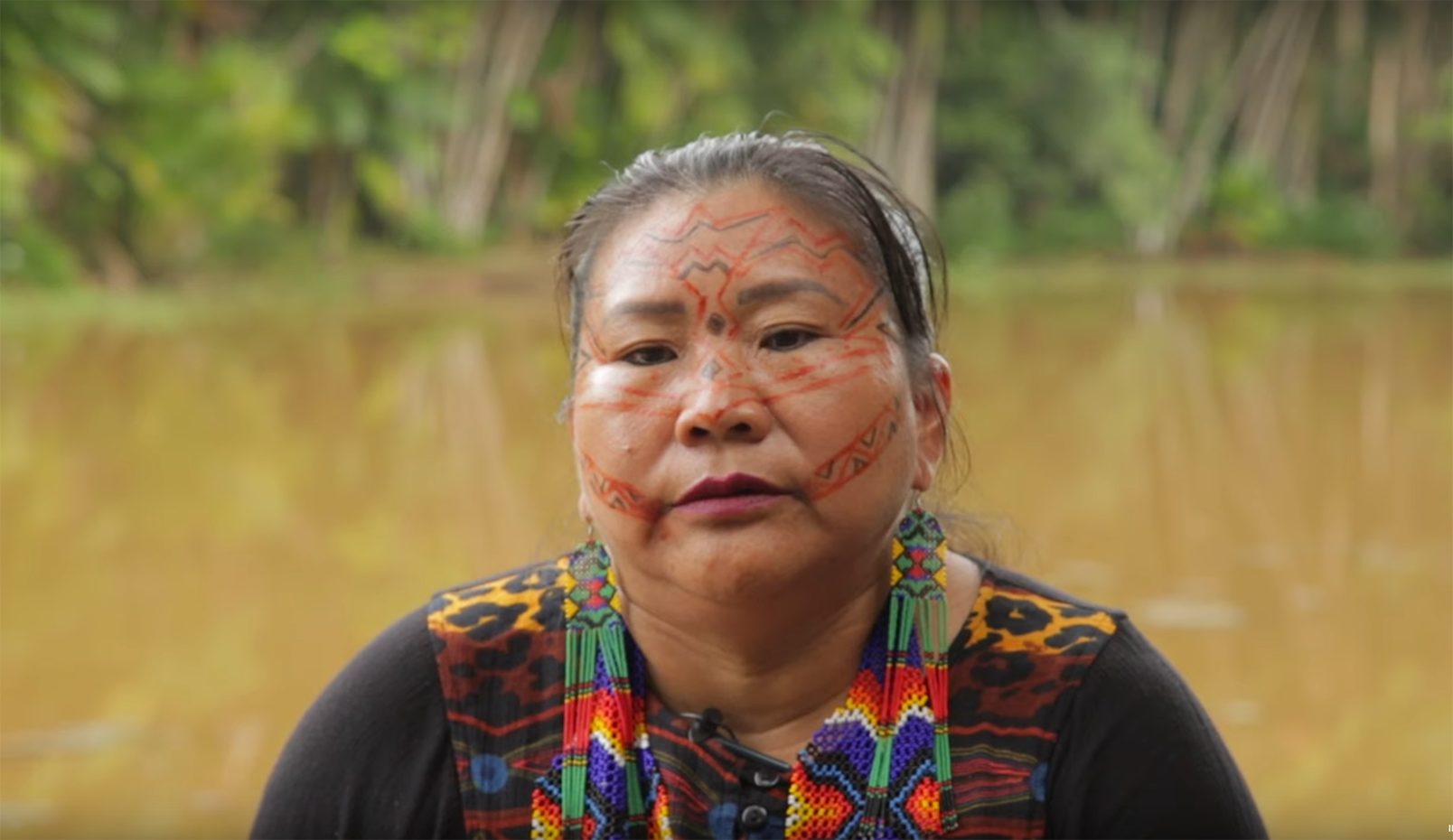 Edna Shanenawa is interviewed in the series "Voices of the Forest: Forest Peoples Alliance." Image by Le Monde Diplomatique Brasil. Brazil, 2020. Edna Shanenawa is interviewed in the series "Voices of the Forest: Forest Peoples Alliance." Image by Le Monde Diplomatique Brasil. Brazil, 2020.