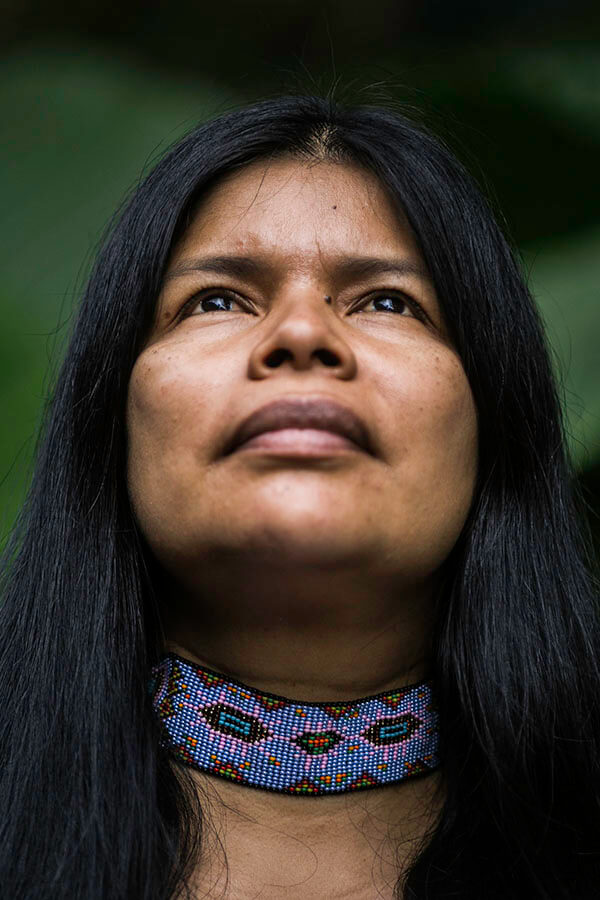 For almost 30 years, Patricia Gualinga has been a part of the Sarayaku resistance. Image by Jonathan Rosas. Ecuador, 2019. For almost 30 years, Patricia Gualinga has been a part of the Sarayaku resistance. Image by Jonathan Rosas. Ecuador, 2019.