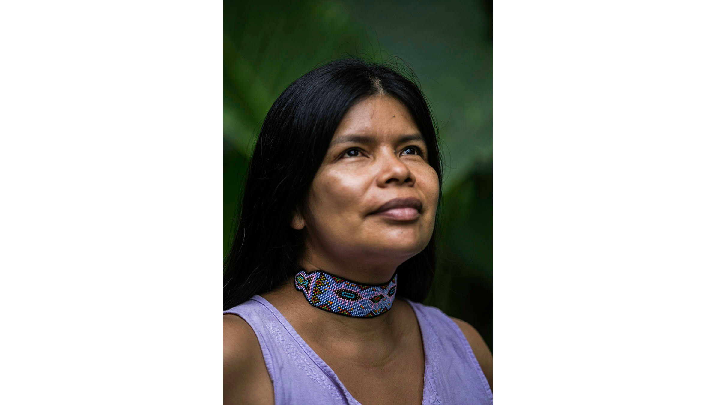 Patricia Gualinga did not imagine that her life would be dedicated to the resistance of her people. Image by Jonathan Rosas. Ecuador, 2019. Patricia Gualinga did not imagine that her life would be dedicated to the resistance of her people. Image by Jonathan Rosas. Ecuador, 2019.