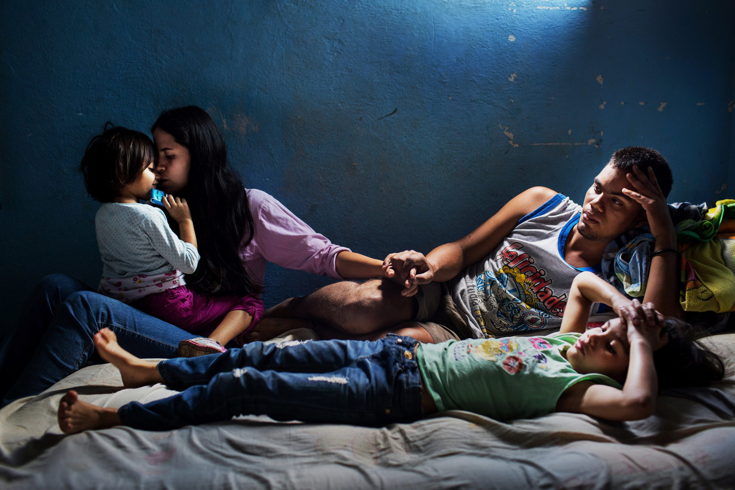 Richard and Elixa and their two daughters. Image by Natalie Keyssar. Venezuela, 2016. Richard and Elixa and their two daughters. Image by Natalie Keyssar. Venezuela, 2016.