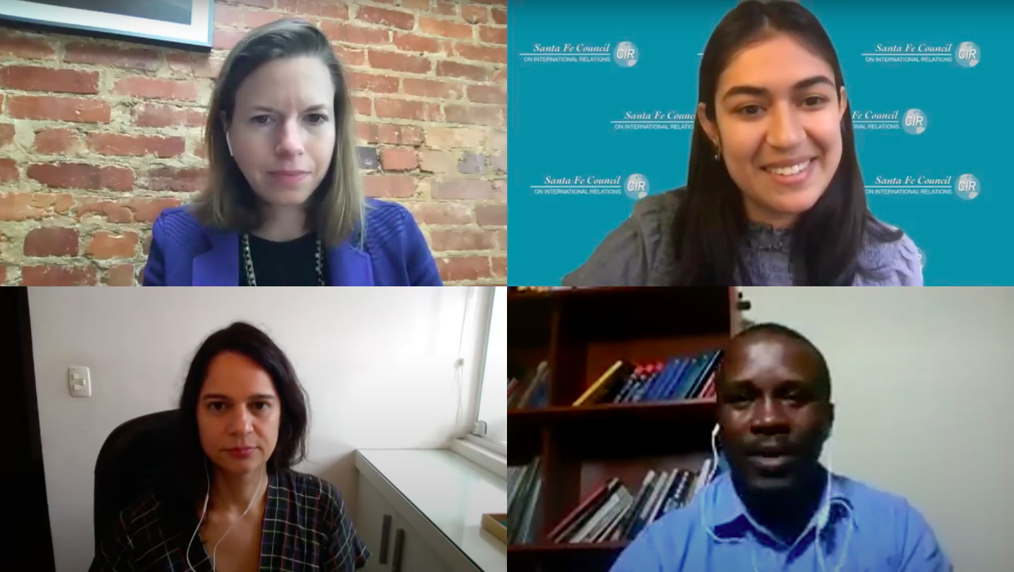 Pulitzer Center grantees Eliza Barclay, Juliana Mori, and Fredrick Mugira discuss their innovative approaches to environmental reporting with Rainforest Journalism Fund Manager Nora Moraga-Lewy. Media file: screen_shot_2020-12-11_at_11.11.50_am.png