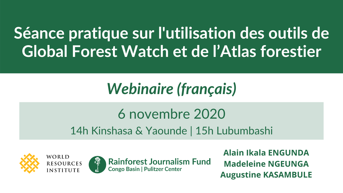 Séance pratique sur l'utilisation des outils de Global Forest Watch et de l’Atlas forestier (Webinaire). Séance pratique sur l'utilisation des outils de Global Forest Watch et de l’Atlas forestier (Webinaire).