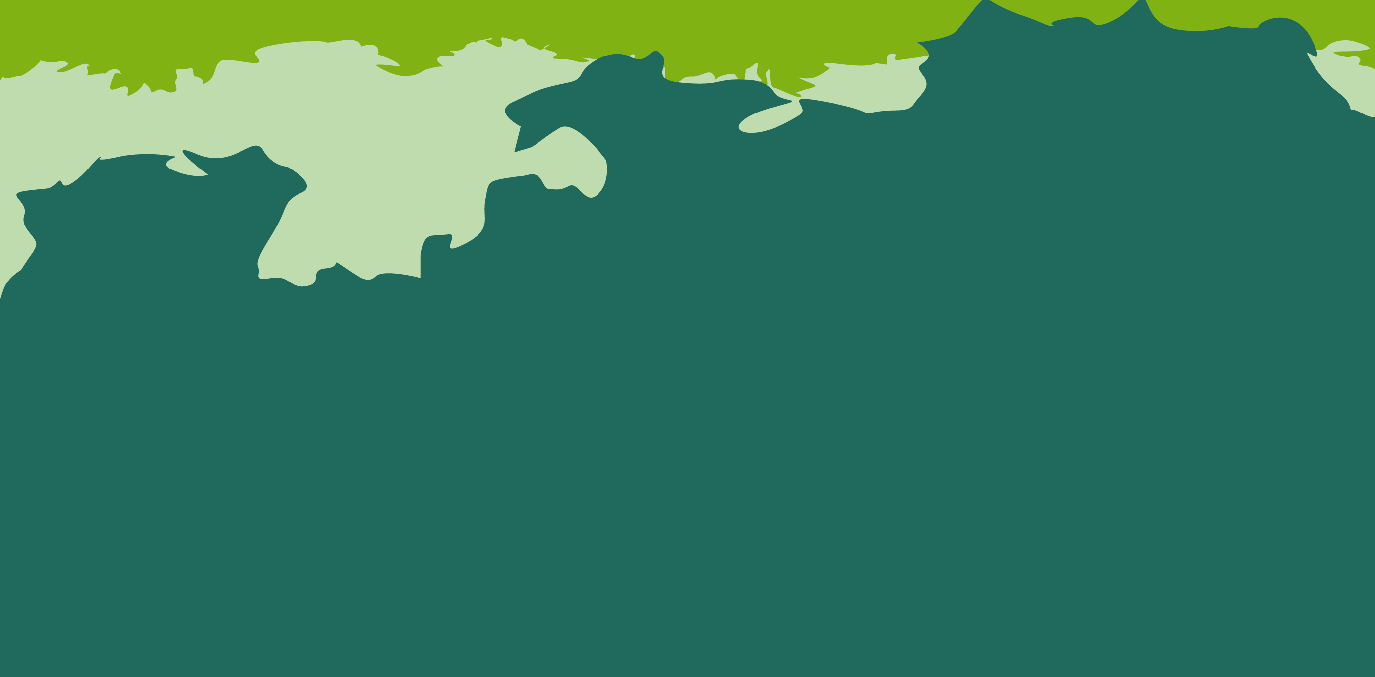 A green tropical rainforest logo.