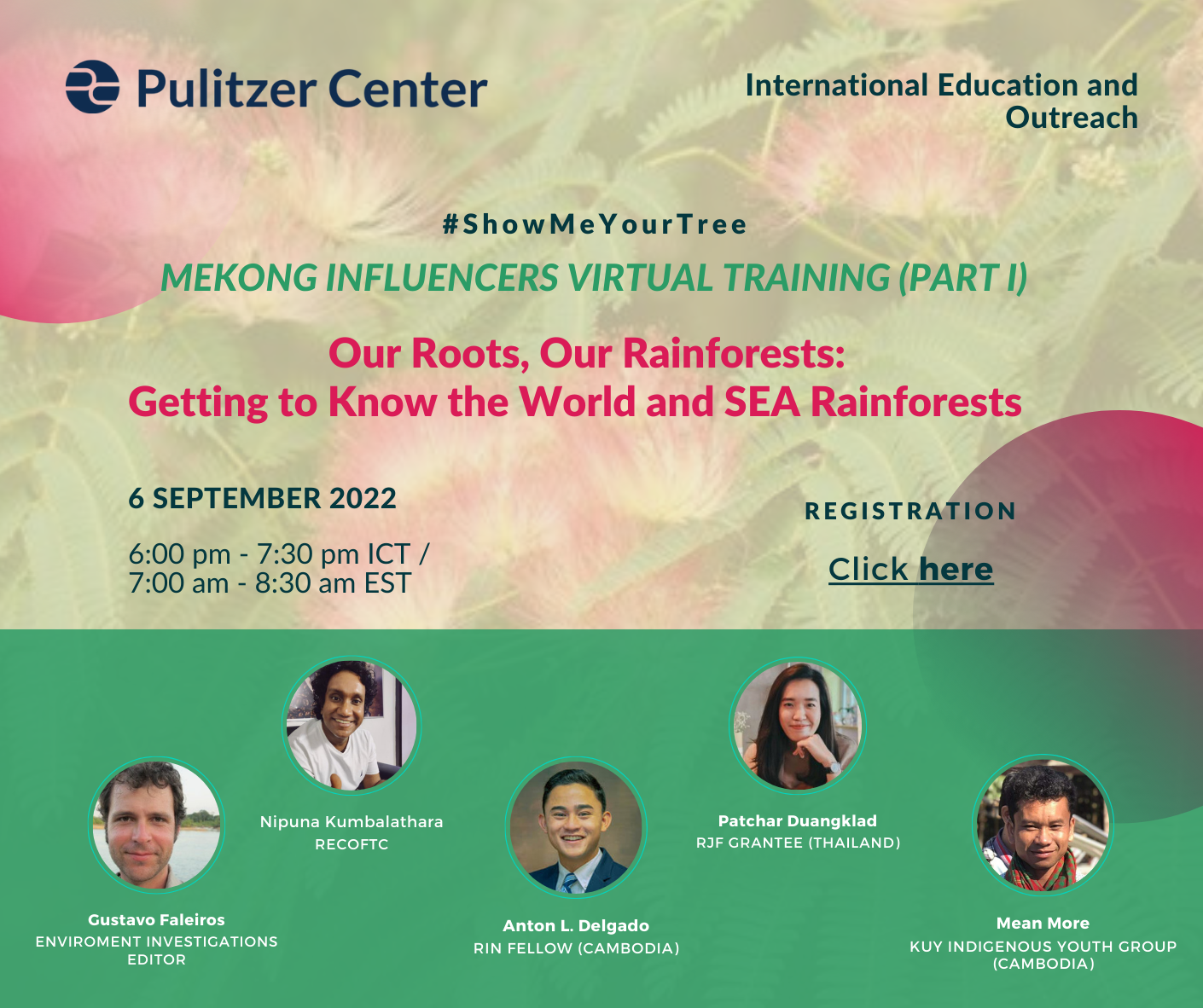 “Our Roots, Our Rainforests Getting to Know the World and SEA Rainforests” (Facebook Post) (1).png decorative event graphic for Our Roots, Our Rainforests Getting to Know the World and SEA Rainforests