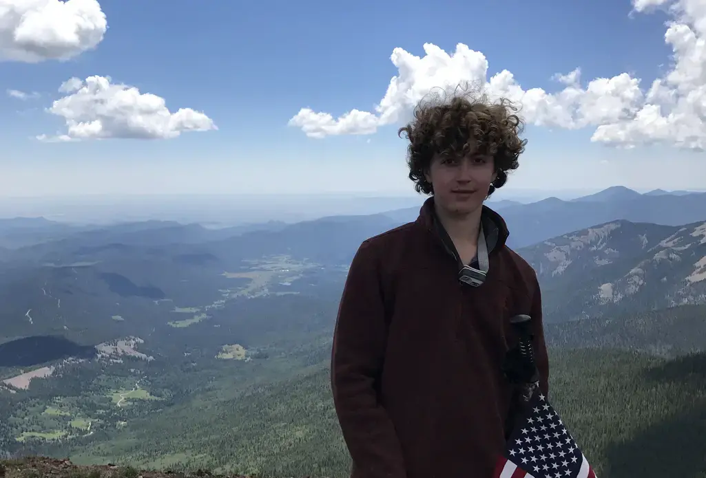 Christopher Sherman at the Philmont Scout Ranch in 2017.