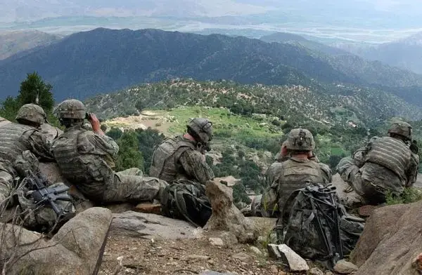 Scouts pull overwatch in Kunar Province. Image by Staff Sgt. Brandon Aird, courtesy of Wikicommons. Afghanistan, 2006.