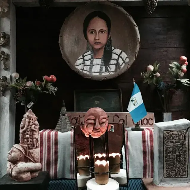 A family memorial to Matilde Col Choc, a Mayan woman forcibly disappeared by Guatemalan forces during the country's civil war. Image by Jason Motlagh. Guatemala, 2017.