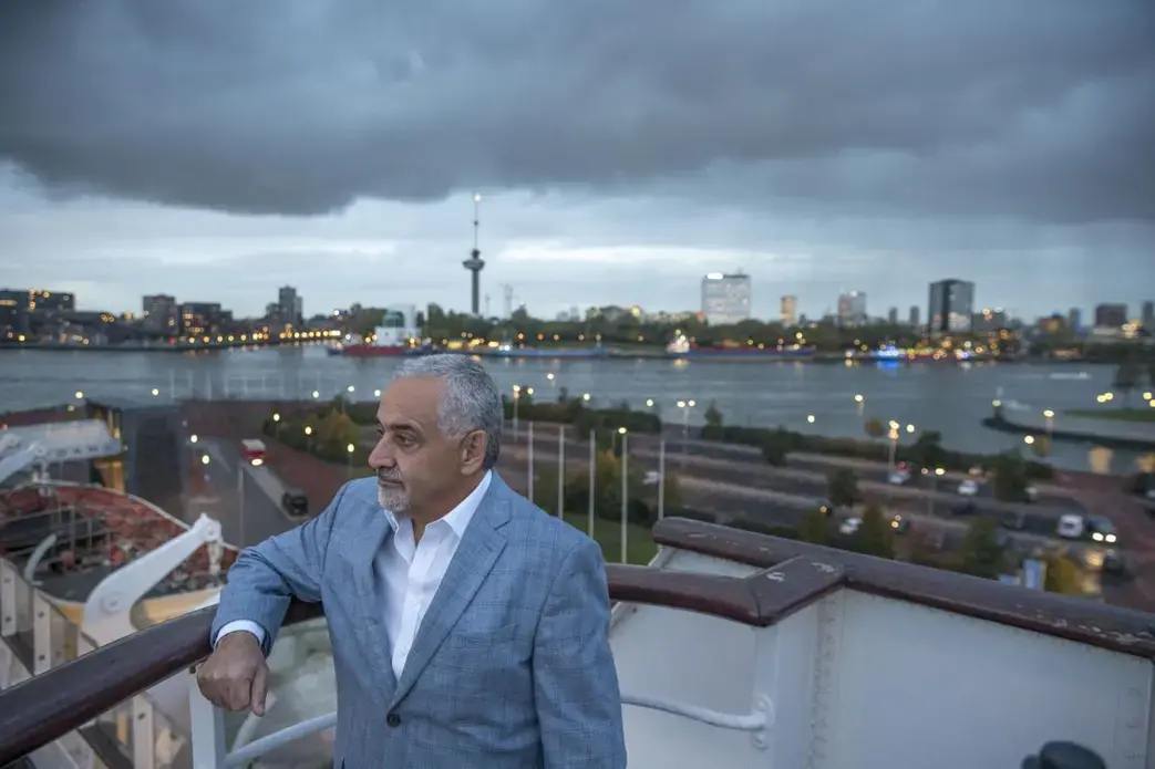 Ghassan Korban, executive director of the New Orleans Sewerage &amp; Water Board, on a recent visit to Rotterdam, the Netherlands, to learn about Dutch strategies for water management. Image by Chris Granger. Netherlands, undated.
