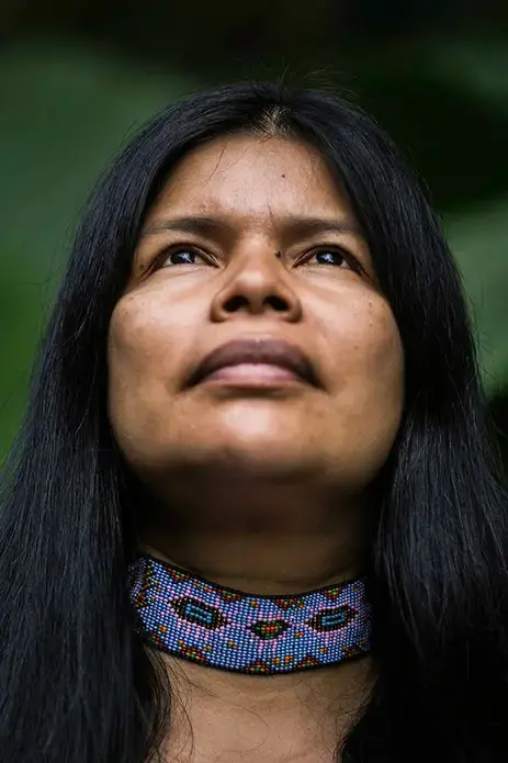 For almost 30 years, Patricia Gualinga has been a part of the Sarayaku resistance. Image by Jonathan Rosas. Ecuador, 2019. For almost 30 years, Patricia Gualinga has been a part of the Sarayaku resistance. Image by Jonathan Rosas. Ecuador, 2019.