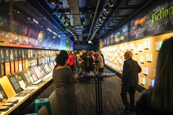 "A Nation of Writers" exhibit at American Writers Museum. Image courtesy of the American Writers Museum. United States, undated.