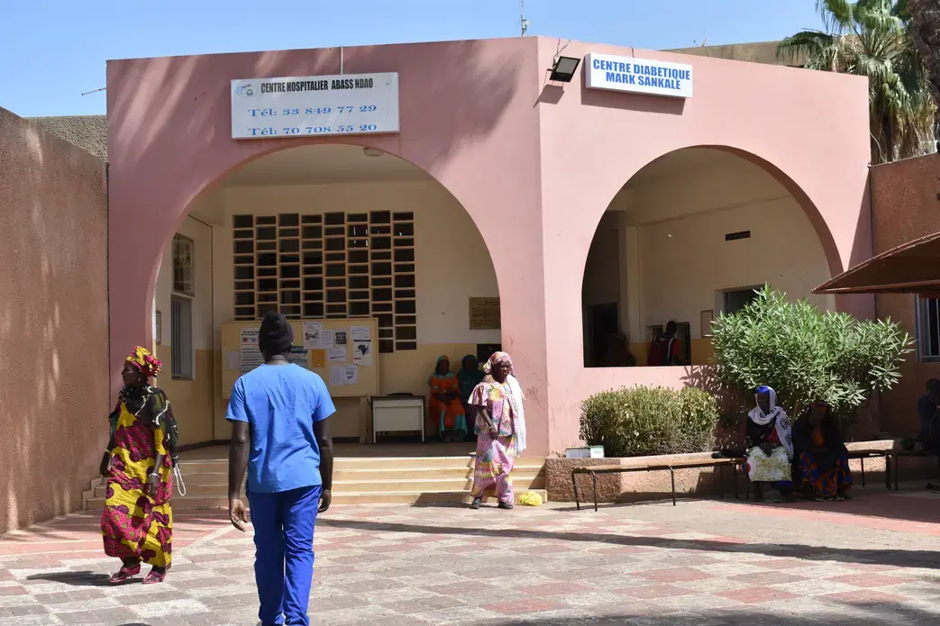 The Mark Sankale Center for Diabetes at the Abass Ndao Hospital. Image by Amy Nye. Senegal, 2019.