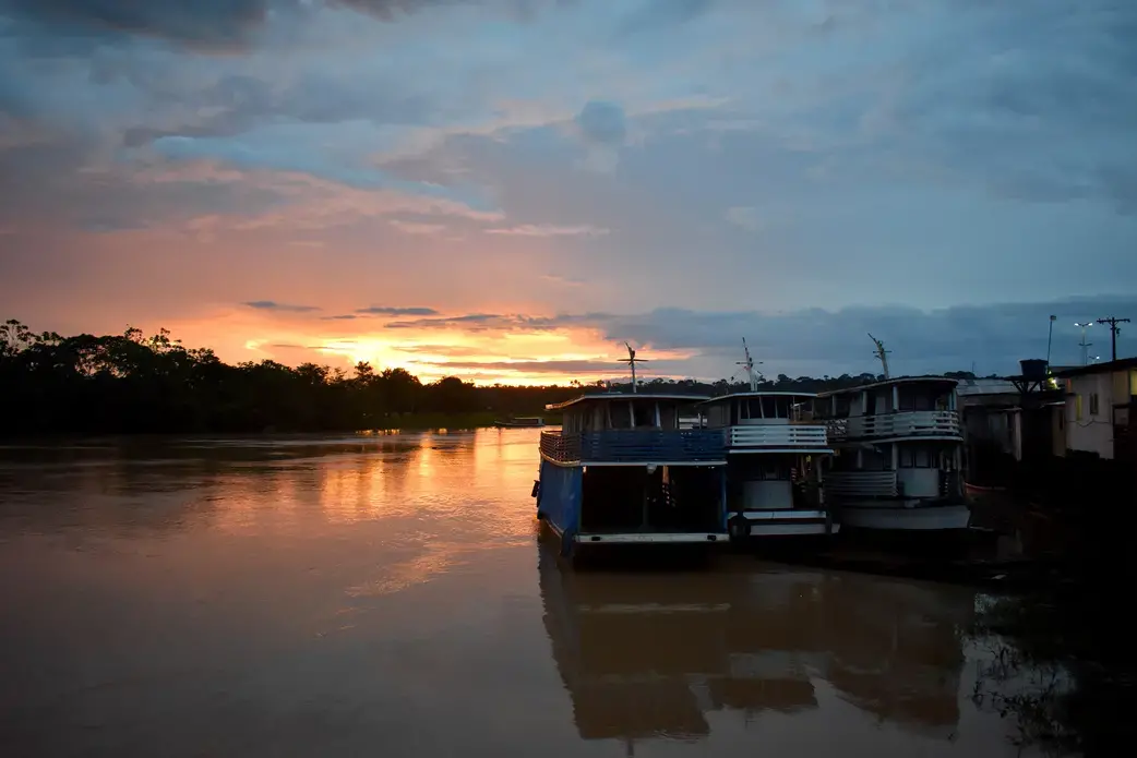 A port in Boca do Acre, Brazil. Image by Mauro Toledo Rodrigues. Brazil, 2019.