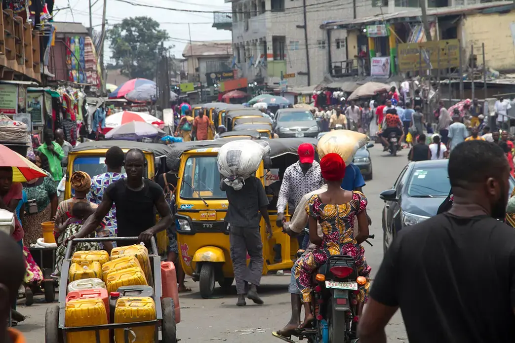 Ajegunle City, Lagos State. Image by Shutterstock. Nigeria, 2018.