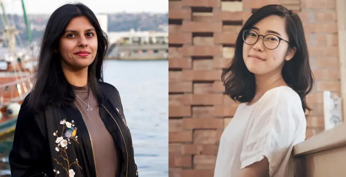 2020 Persephone Miel Fellows Alizeh Kohari (left) and Hsiuwen Liu (right). Images courtesy of Alizeh Kohari and Hsiuwen Liu.