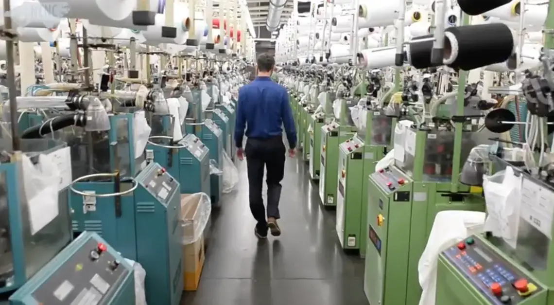 When Jordan Schindler, founder and CEO of Nufabrx, noticed his textile business slowing down because of the pandemic, his team developed a microbial mask to save jobs and help the community. Then the federal government put in an order. Video by Jeff Siner.