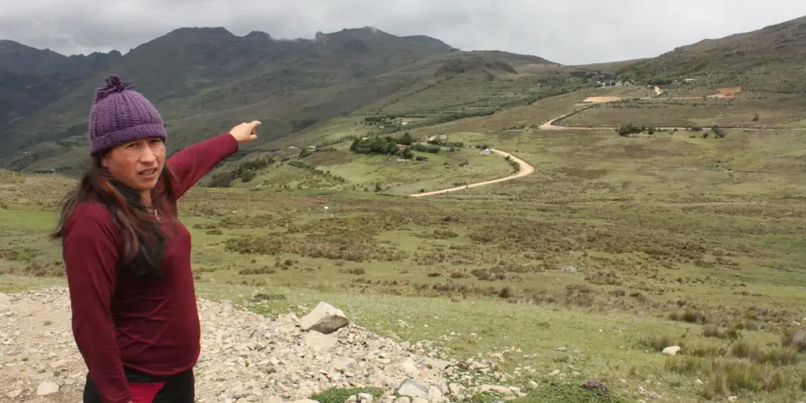 The Junefield Ecuagoldmining mine, located in the Cajas massif, has caused a conflict between local communities, the company and the government. Image by Andrés Bermúdez Liévano. Ecuador, 2019.