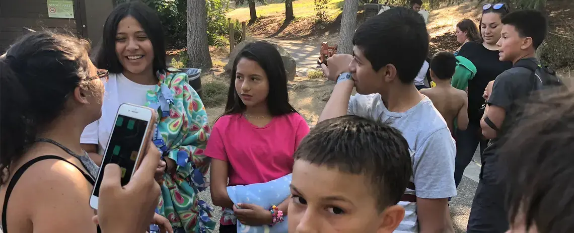 A California summer camp helps families stay close while a parent is in prison. Image by Jaime Joyce for TIME Edge. California, 2018.