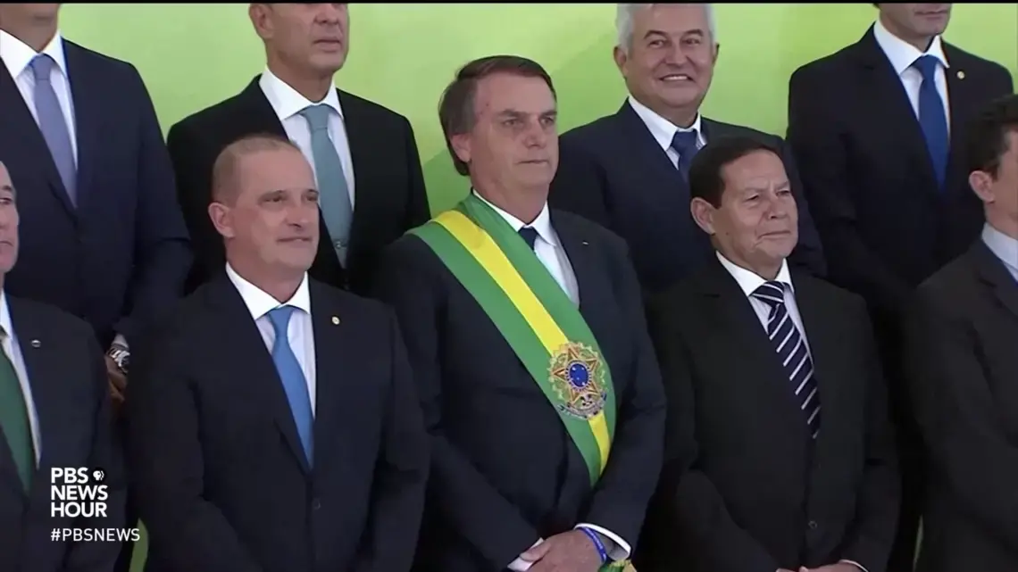 Brazilian President Jair Bolsonaro. Image by PBS NewsHour. Brazil, 2019. Brazilian President Jair Bolsonaro. Image by PBS NewsHour. Brazil, 2019.