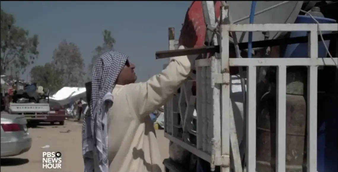 Still from video. Iraq, 2016.