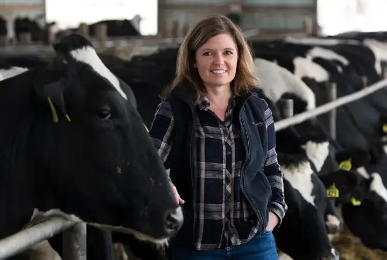 Rene Johnson is an agricultural banker in Wisconsin. Image by Mark Hoffman. United States, 2019.