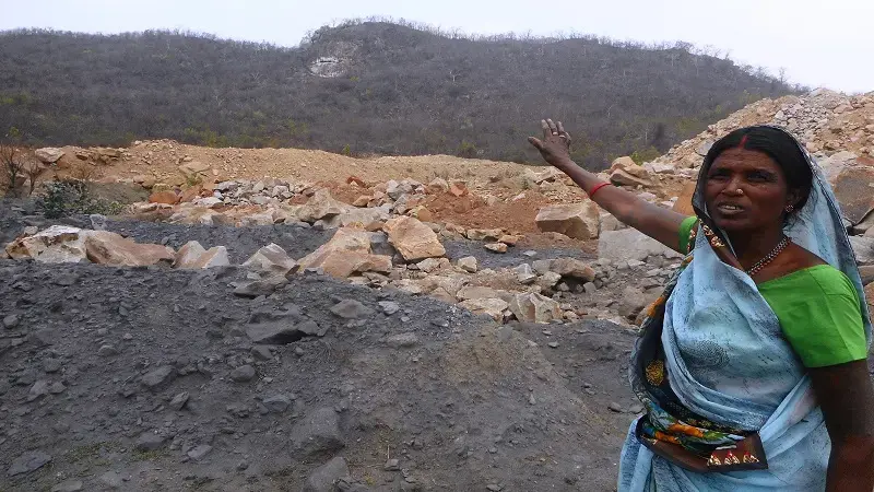 Woman pointing