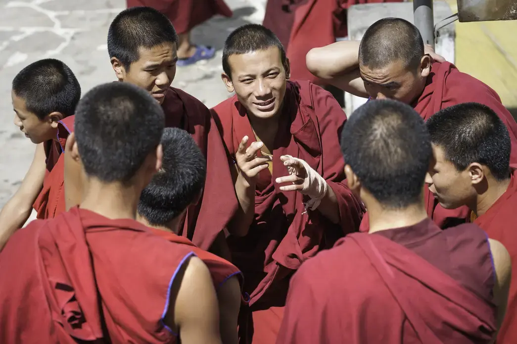Photo of monks in Tawang