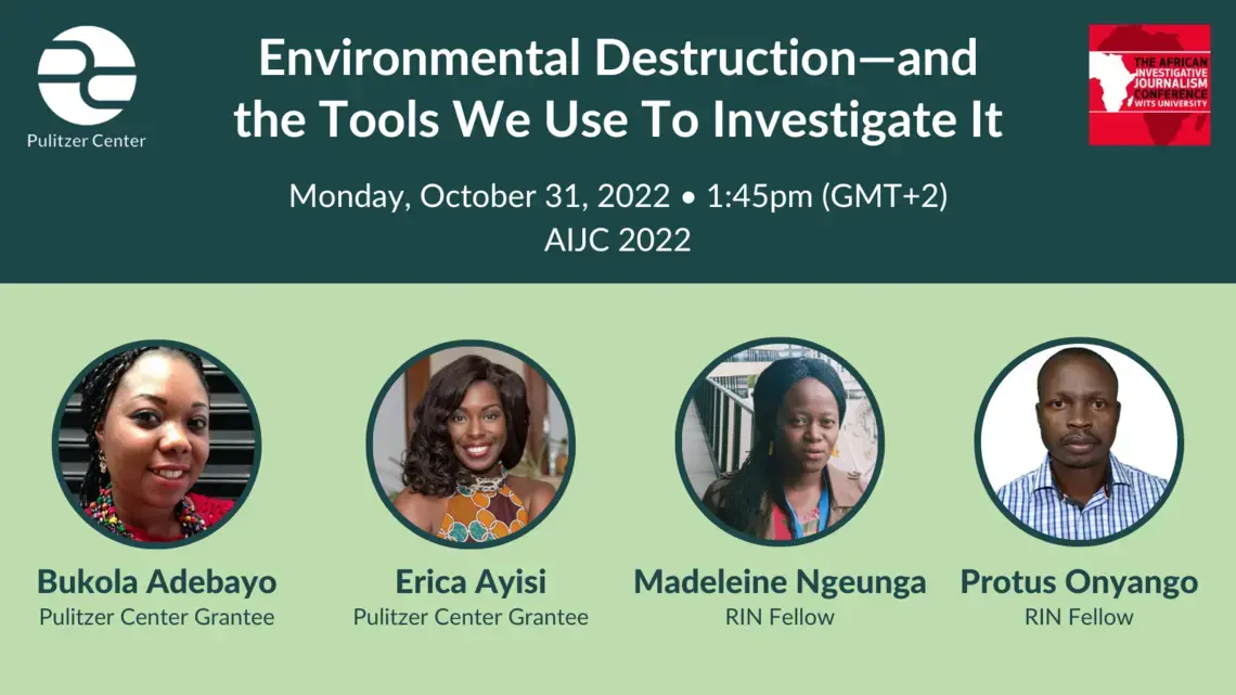 Environmental Destruction AIJC2022 - v2.png Overview card of the panel with headshots of the panelists.