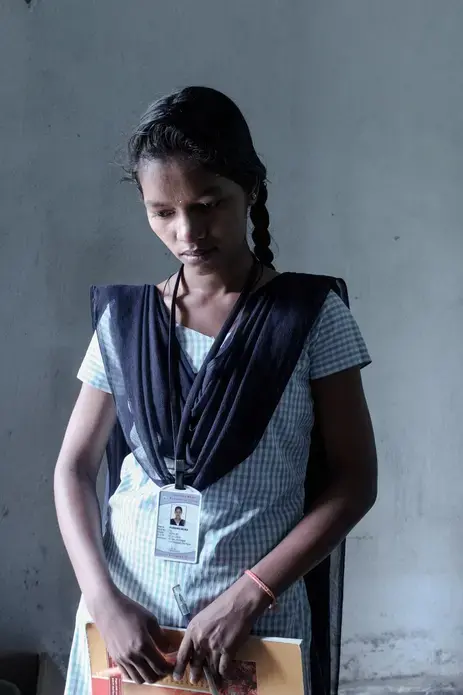 Purnima at school. Image by Arko Datto. India, 2018.