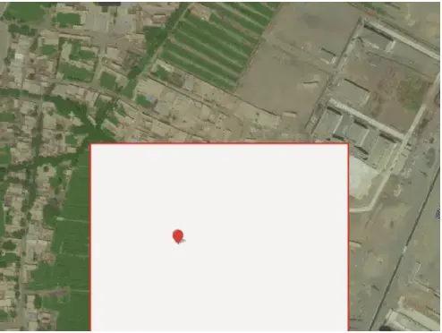Gaochang District, Turpan Prefecture. Image Courtesy of Baidu/Planet Labs. China, undated.