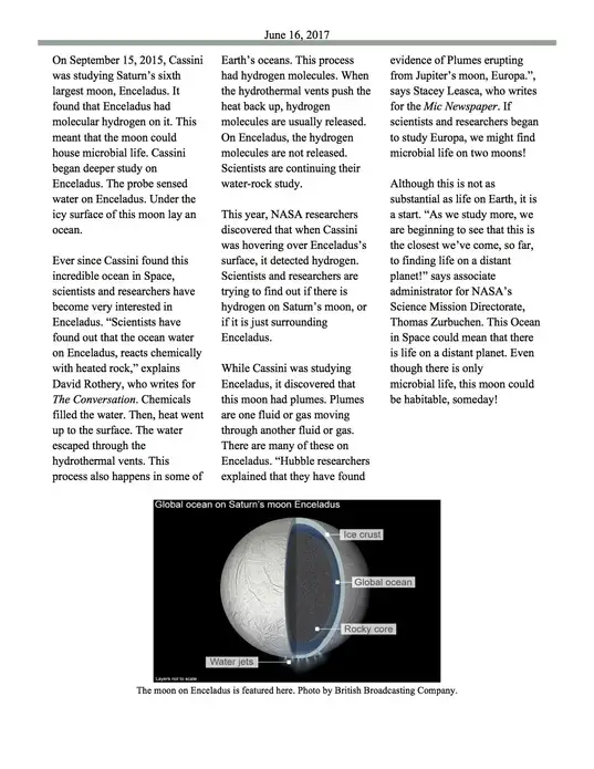 Students in Summit Summer's Pulitzer Center Journalism Camp produced this newsletter. Image&nbsp;courtesy of Anthony Myers.&nbsp;