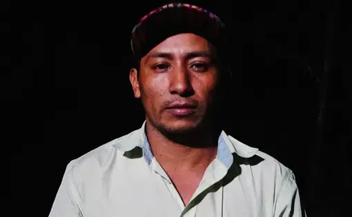 Activist Tomas Gomez Membreño says that “more and more of our natural resources are being handed out to foreign corporations.” Image by Jeremy Relph. Honduras, 2017.