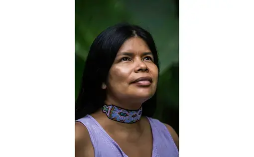 Patricia Gualinga did not imagine that her life would be dedicated to the resistance of her people. Image by Jonathan Rosas. Ecuador, 2019.