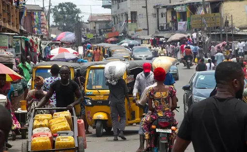 Ajegunle City, Lagos State. Image by Shutterstock. Nigeria, 2018.