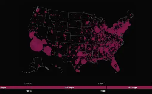 Map of U.S. coronavirus deaths