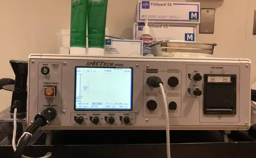 An electroconvulsive therapy device.