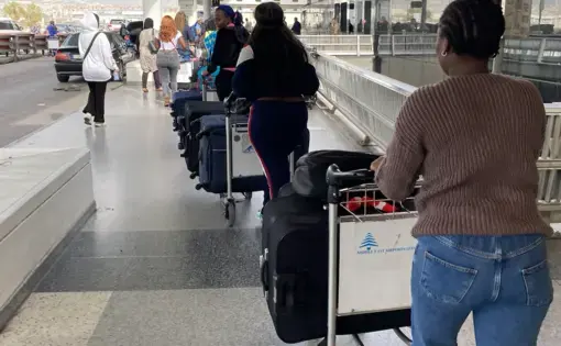 women in airport