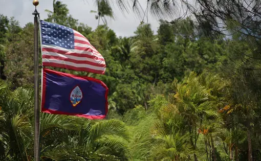 Guam and U.S. Flag