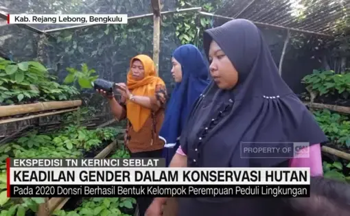 screenshot from video "Gender Justice in Forest Conservation"
