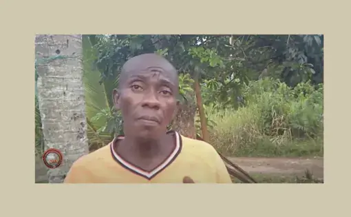 a man looks into the camera