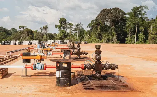 Stock Photo ID: 2141338657  Oil and gas operations, Gabon