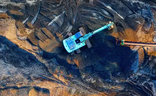 opencast mining site