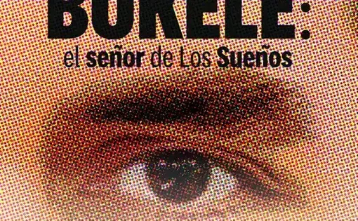 Graphic of an eye with text overlay
