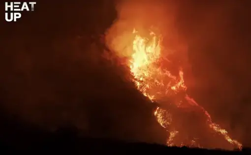 A wild crimson fire flares.
