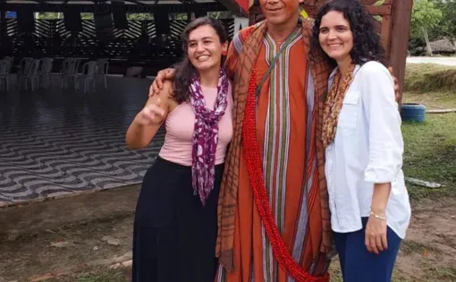 Lia Beltrão, Moisés Ashaninka e Alice Fortes