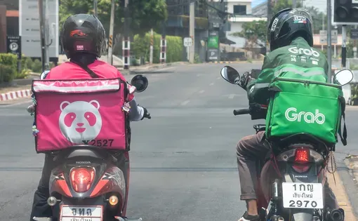 Thailand delivery workers