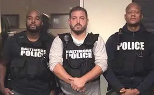 Jenkins and members of his squad were praised for their work getting guns off the streets in an October 2016 police department newsletter. Baltimore, Maryland. October, 2019. Image by Baltimore Police