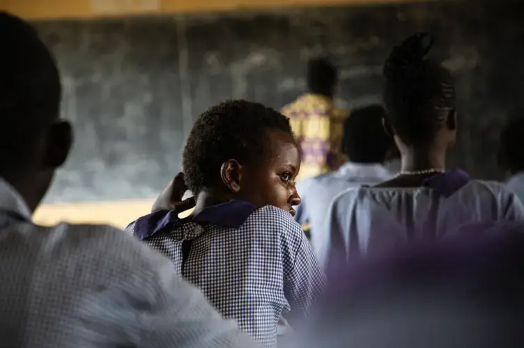A pupil at school in Laisamis, Kenya.&nbsp;Image by Will Swanson. Kenya, 2020.