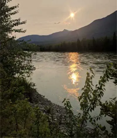 The Skeena River, upriver from Prince Rupert. Image&nbsp;by Saul Elbein. Canada, 2017.