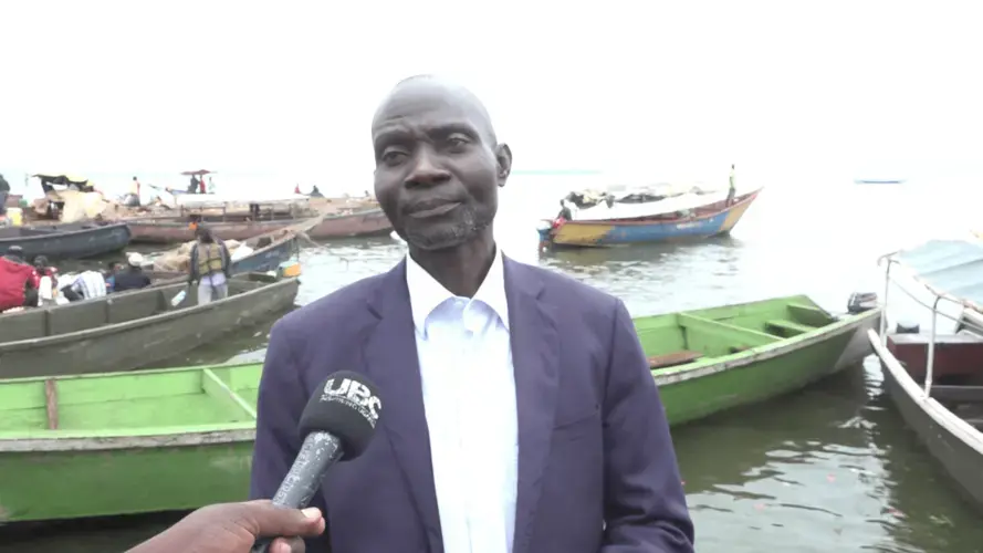 Kassim Katende, the chairperson of the fishermen at Ggaba, which has experienced severe flooding.&nbsp;Image by Noah Omuya. Uganda, 2020.