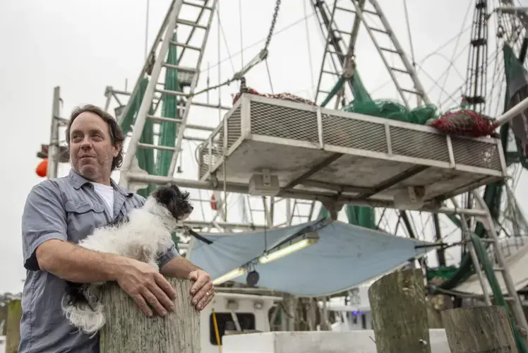 Fisherman Frank Parker at Ocean Springs Harbor said he doesn’t see the oyster industry making a comeback anytime soon. Monday, Feb. 18, 2020. Image by&nbsp;Eric J. Shelton/Mississippi Today.&nbsp;United States, 2020.